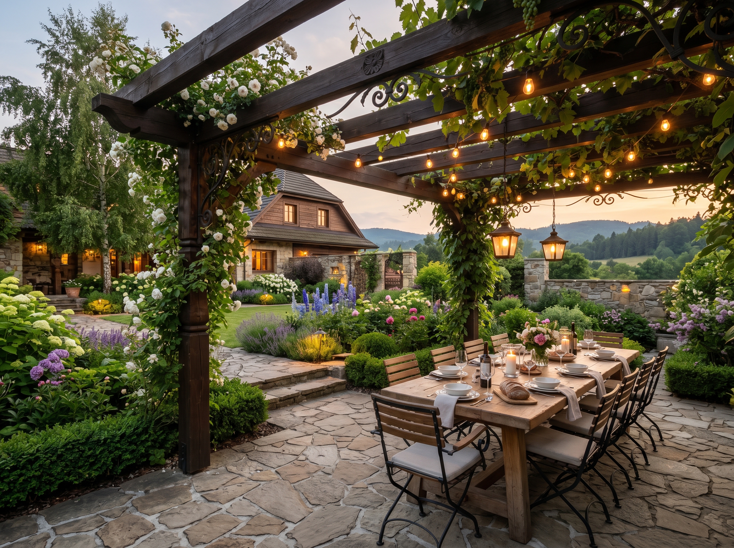 Pergola terrace